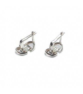 E000845 Genuine Sterling Silver Stylish Earrings Solid Hallmarked 925 Handmade